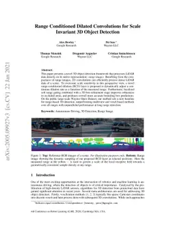 Range Conditioned Dilated Convolutions for Scale Invariant 3D Object
  Detection