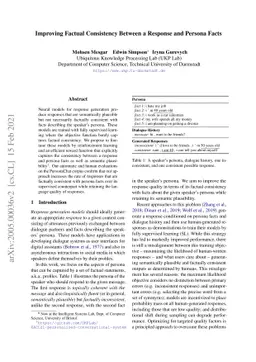 Improving Factual Consistency Between a Response and Persona Facts