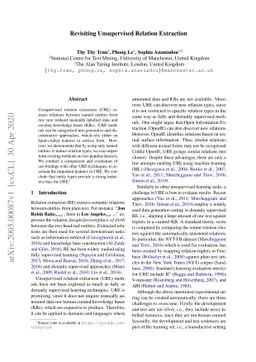 Revisiting Unsupervised Relation Extraction