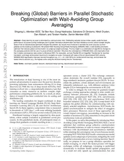 Breaking (Global) Barriers in Parallel Stochastic Optimization with Wait-Avoiding Group Averaging
