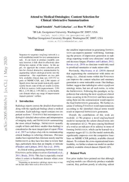 Attend to Medical Ontologies: Content Selection for Clinical Abstractive
  Summarization