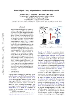 Cross-lingual Entity Alignment with Incidental Supervision