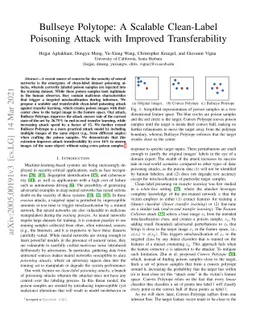 Bullseye Polytope: A Scalable Clean-Label Poisoning Attack with Improved
  Transferability