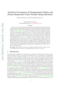 Posterior Convergence of Nonparametric Binary and Poisson Regression
  Under Possible Misspecifications
