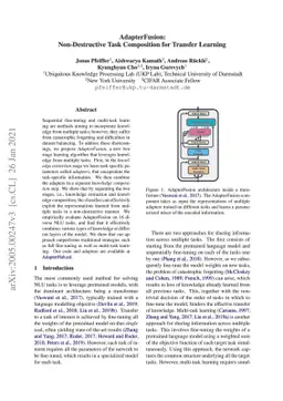 AdapterFusion: Non-Destructive Task Composition for Transfer Learning