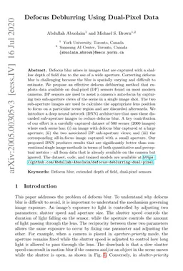 Defocus Deblurring Using Dual-Pixel Data