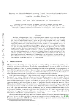 Survey on Reliable Deep Learning-Based Person Re-Identification Models:
  Are We There Yet?