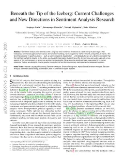 Beneath the Tip of the Iceberg: Current Challenges and New Directions in
  Sentiment Analysis Research