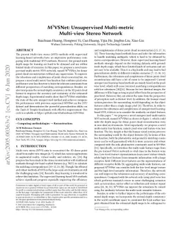 M^3VSNet: Unsupervised Multi-metric Multi-view Stereo Network