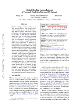 Clinical Reading Comprehension: A Thorough Analysis of the emrQA Dataset