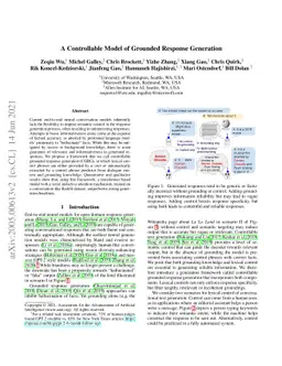 A Controllable Model of Grounded Response Generation