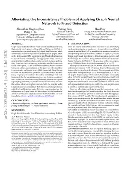 Alleviating the Inconsistency Problem of Applying Graph Neural Network
  to Fraud Detection