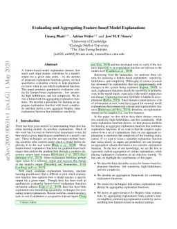 Evaluating and Aggregating Feature-based Model Explanations