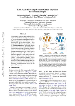 KinGDOM: Knowledge-Guided DOMain adaptation for sentiment analysis