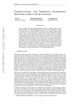 Understanding and Improving Information Transfer in Multi-Task Learning