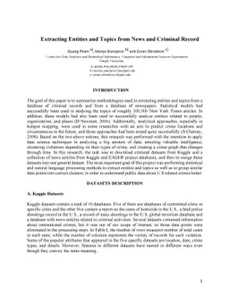 Extracting Entities and Topics from News and Connecting Criminal Records