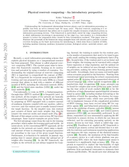 Physical reservoir computing -- An introductory perspective