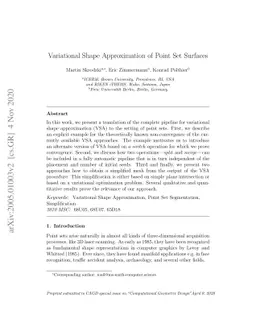 Variational Shape Approximation of Point Set Surfaces