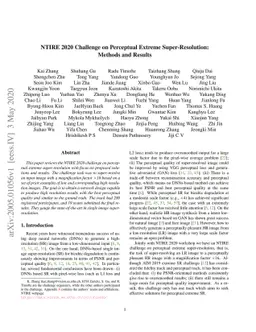 NTIRE 2020 Challenge on Perceptual Extreme Super-Resolution: Methods and
  Results