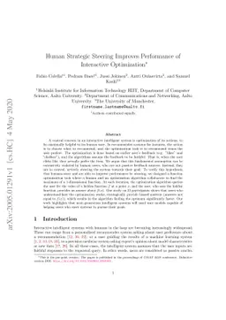 Human Strategic Steering Improves Performance of Interactive
  Optimization