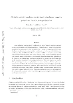 Global sensitivity analysis for stochastic simulators based on
  generalized lambda surrogate models