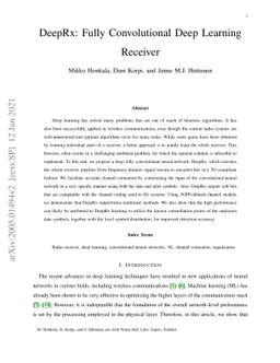 DeepRx: Fully Convolutional Deep Learning Receiver