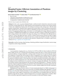 MorphoCluster: Efficient Annotation of Plankton images by Clustering