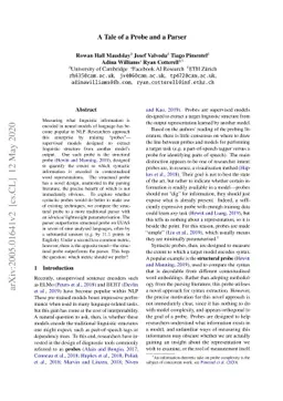 A Tale of a Probe and a Parser