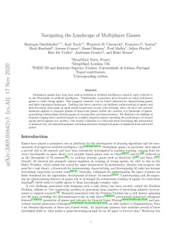 Navigating the Landscape of Multiplayer Games