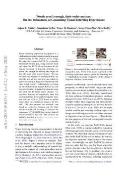 Words aren't enough, their order matters: On the Robustness of Grounding
  Visual Referring Expressions