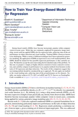 How to Train Your Energy-Based Model for Regression