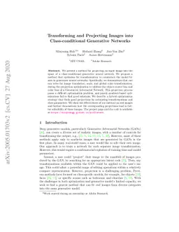 Transforming and Projecting Images into Class-conditional Generative
  Networks