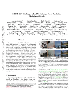 NTIRE 2020 Challenge on Real-World Image Super-Resolution: Methods and
  Results
