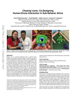 Chasing Lions: Co-Designing Human-Drone Interaction in Sub-Saharan
  Africa