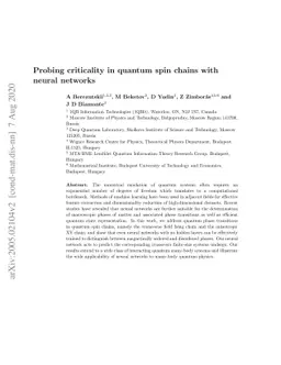 Probing Criticality in Quantum Spin Chains with Neural Networks