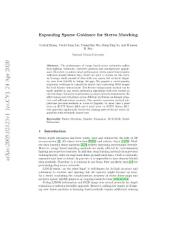 Expanding Sparse Guidance for Stereo Matching