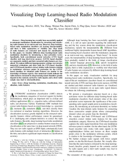 Visualizing Deep Learning-based Radio Modulation Classifier
