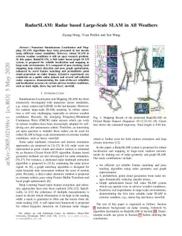 RadarSLAM: Radar based Large-Scale SLAM in All Weathers