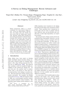 A Survey on Dialog Management: Recent Advances and Challenges
