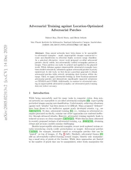 Adversarial Training against Location-Optimized Adversarial Patches