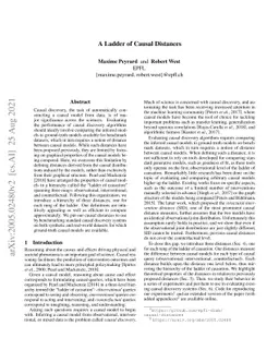 A Ladder of Causal Distances