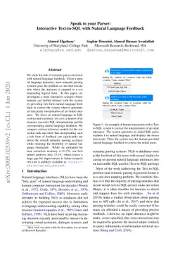 Speak to your Parser: Interactive Text-to-SQL with Natural Language
  Feedback