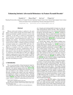 Enhancing Intrinsic Adversarial Robustness via Feature Pyramid Decoder