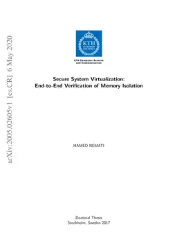 Secure System Virtualization: End-to-End Verification of Memory
  Isolation