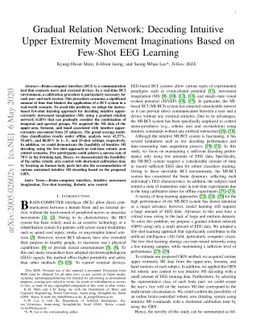 Gradual Relation Network: Decoding Intuitive Upper Extremity Movement
  Imaginations Based on Few-Shot EEG Learning
