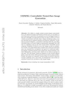 CONFIG: Controllable Neural Face Image Generation