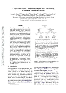 A Top-Down Neural Architecture towards Text-Level Parsing of Discourse
  Rhetorical Structure