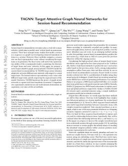 TAGNN: Target Attentive Graph Neural Networks for Session-based
  Recommendation