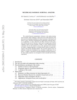 Multiscale Bayesian Survival Analysis