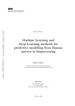 Machine Learning and Deep Learning methods for predictive modelling from
  Raman spectra in bioprocessing